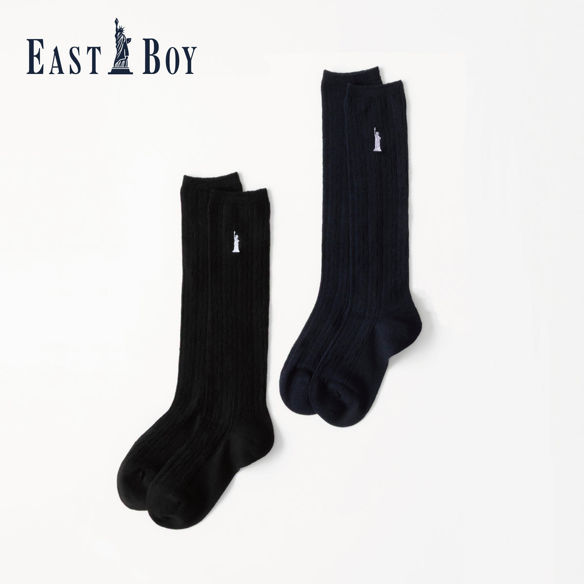 EAST BOY】ケーブル柄ハイソックス – SUKENO｜靴下の助野
