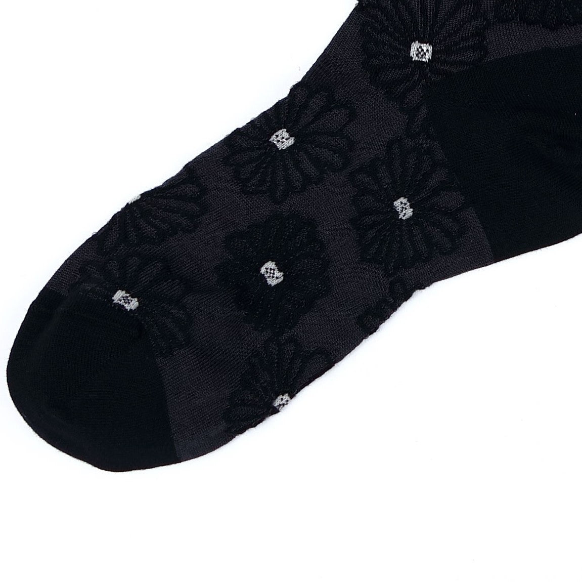 ノコリ糸クツシタ】花柄フロートクルーソックス – SUKENO｜靴下の助野