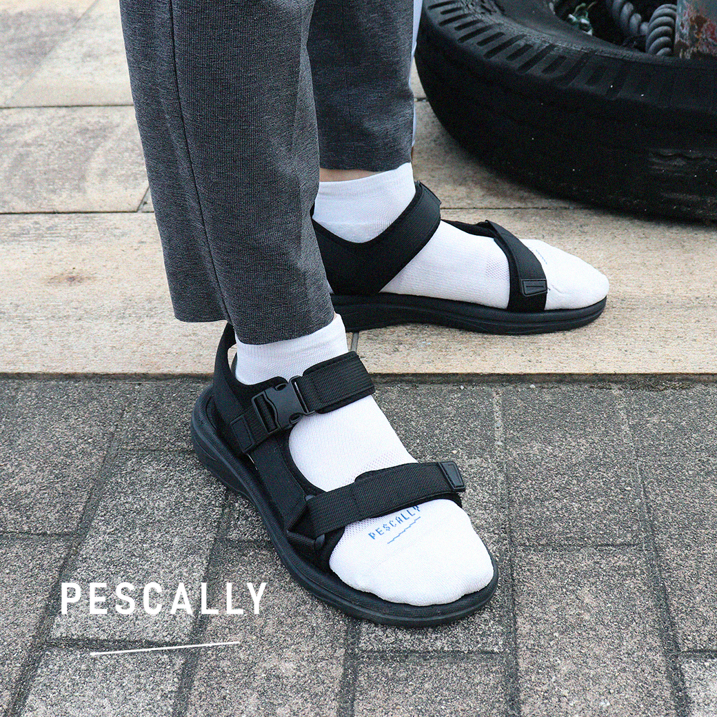 PESCALLY】和紙 薄手パイルスニーカー丈ソックス 25cm-27cm｜夏でも
