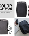 【ビジネスバックパック】撥水 12ポケット3Wayビジネスリュック 内容量21L