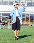【接触冷感パンツ】レディースハーフパンツ