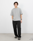 【接触冷感パンツ】メンズ10分丈ストレートパンツ|接触冷感生地で涼しくUVカット。軽くてすぐ乾きやすい、撥水加工で雨でも快適。うれしい大きいポケット付きストレートパンツ