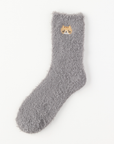 【にゃんこ堂】猫刺繍クルーソックス