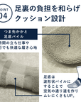 【PESCALLY】和紙パイル着圧ソックス 27cm-29cm