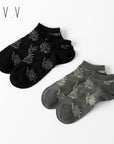 【A.V.V】ボタニカル柄スニーカー丈ソックス
