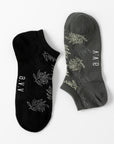 【A.V.V】ボタニカル柄スニーカー丈ソックス