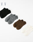 【A.V.V】カラー無地スニーカー丈ソックス