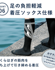 【PESCALLY】和紙パイル着圧ソックス 27cm-29cm