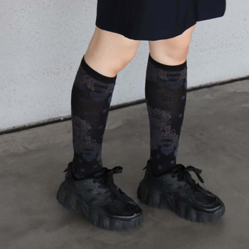 ScoLar】ドットスカラー柄ハイソックス – SUKENO｜靴下の助野