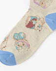 【ScoLar】犬と猫総柄クルー丈ソックス