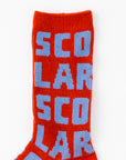 【ScoLar】スカラーロゴクルー丈ソックス