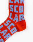 【ScoLar】スカラーロゴクルー丈ソックス