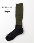 【PESCALLY】Beginコラボ 和紙パイル着圧ソックス 25cm-27cm