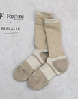 【PESCALLY】Foxfireコラボ 和SHI-DRYベーシックソックス 23cm - 25cm