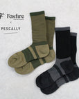 【PESCALLY】Foxfireコラボ 和SHI-DRYベーシックソックス 25cm - 27cm