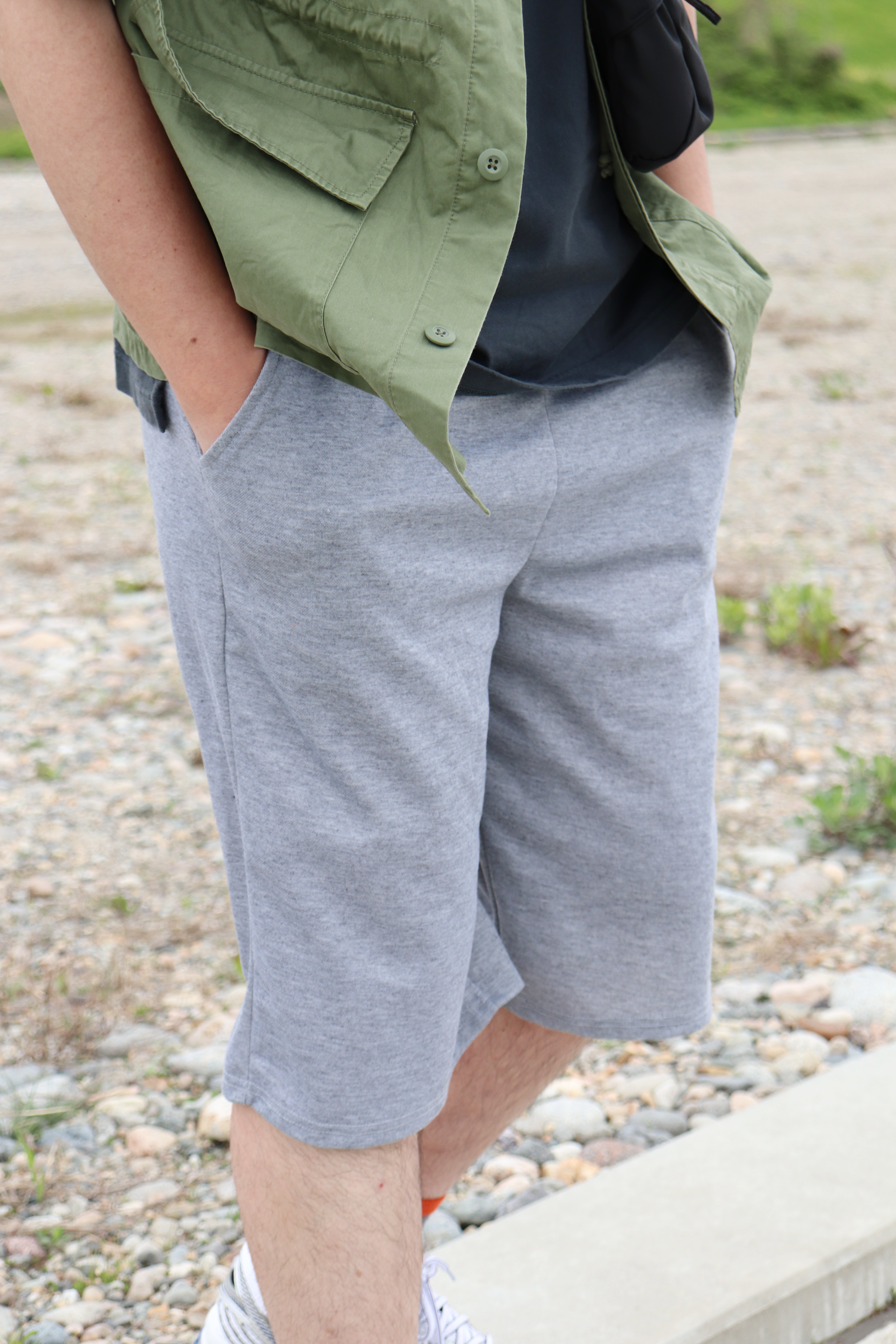 軽やかパンツ】メンズ リラックスハーフパンツ (BLACK FRIDAY対象商品