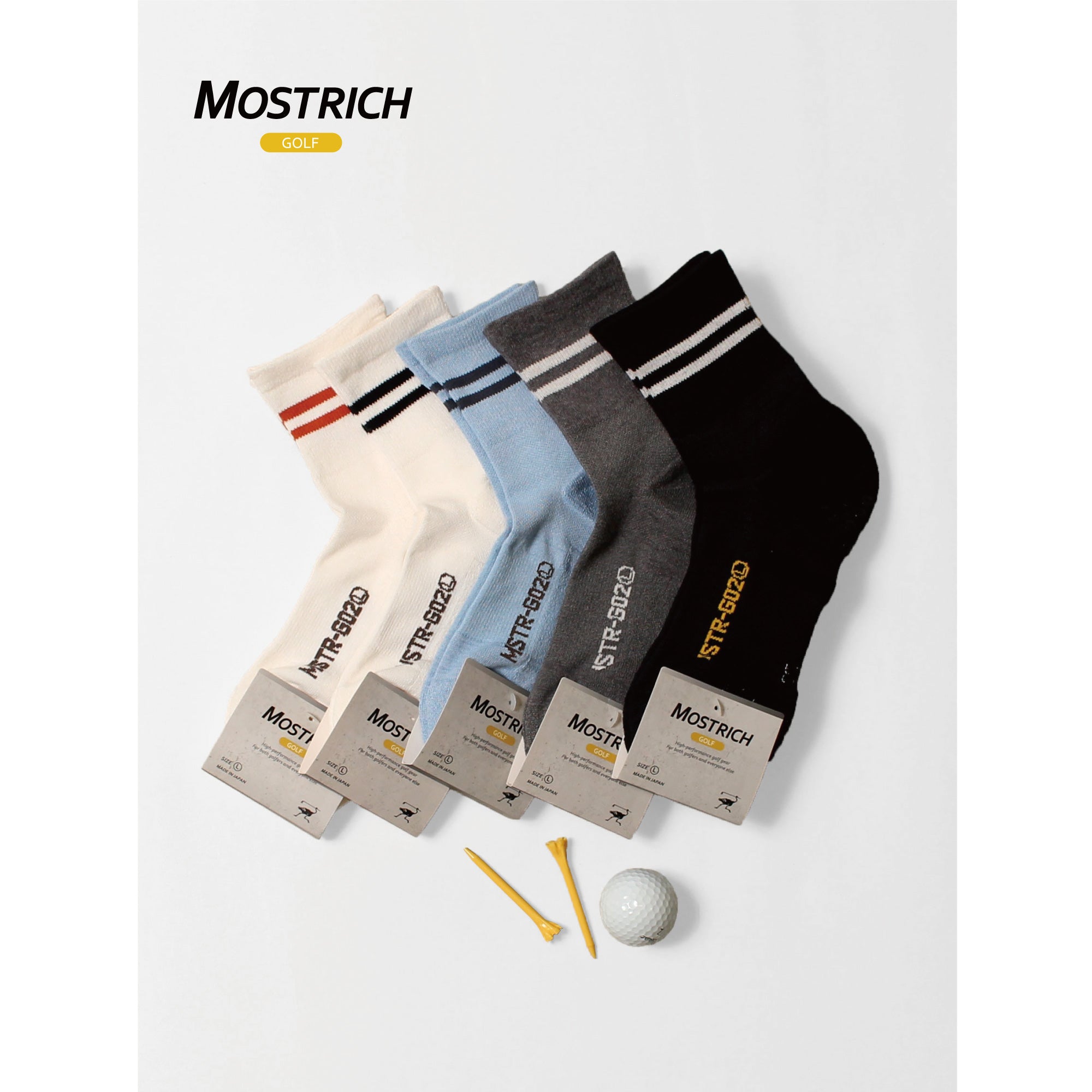 MOSTRICH】MSTR-G02 ショート丈ソックス｜驚くほど蒸れにくい、滑り