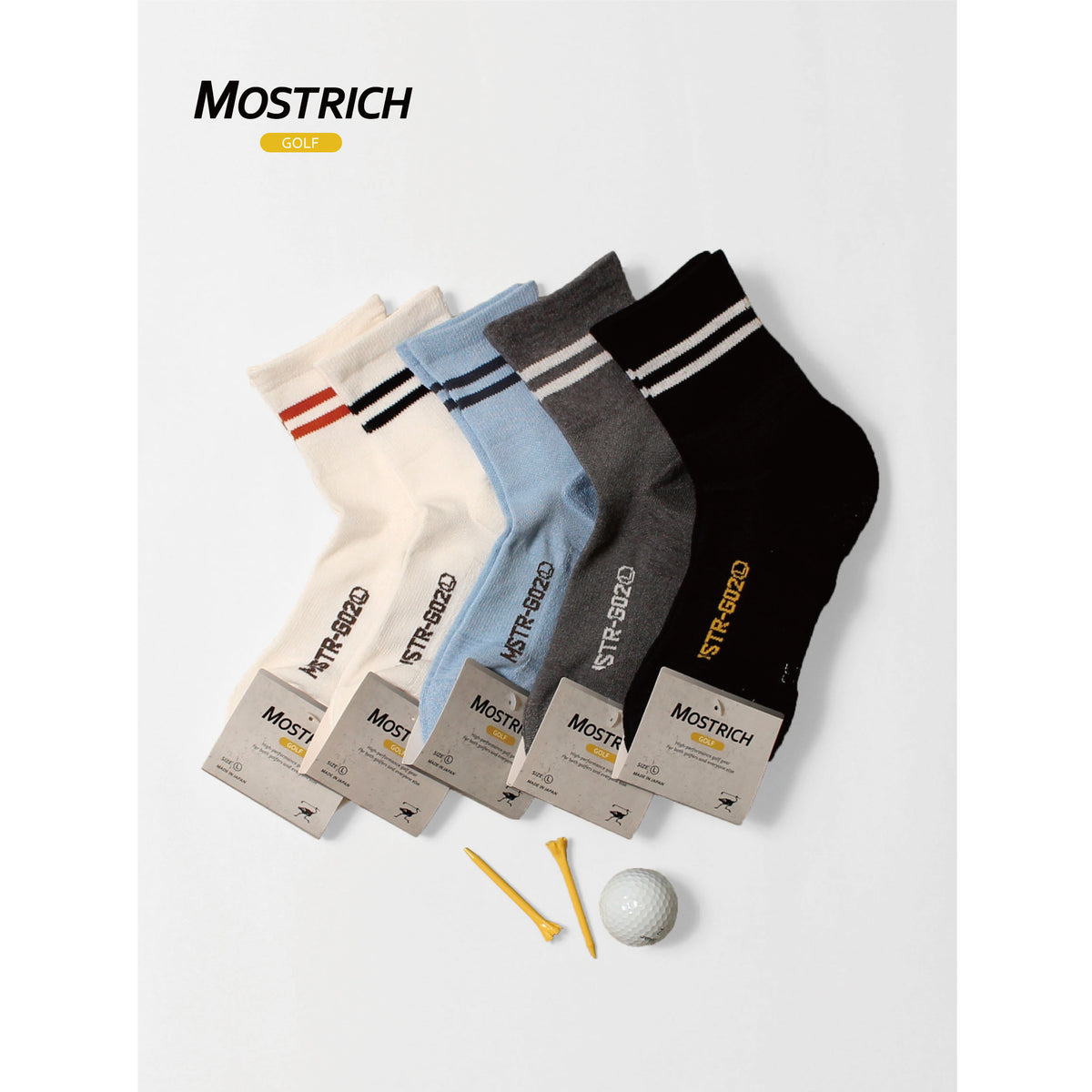 MOSTRICH】MSTR-G02 ショート丈ソックス｜驚くほど蒸れにくい、滑り