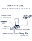 【PESCALLY】和紙パイルショートソックス 27cm-29cm