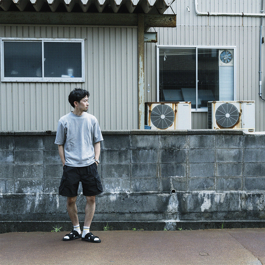 【PESCALLY】和紙パイルラインソックス 27cm-29cm