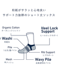 【PESCALLY】和紙パイルショートソックス 25cm-27cm