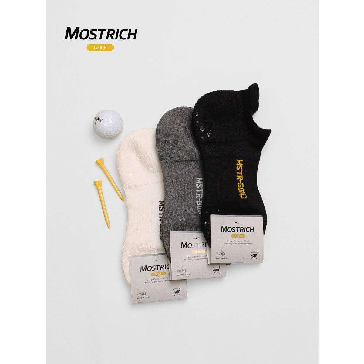 MOSTRICH】MSTR-G01 スニーカー丈ソックス｜グリップとアーチサポート