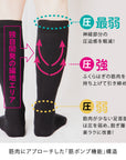 【らく圧】着圧ハイソックス 23-25cm