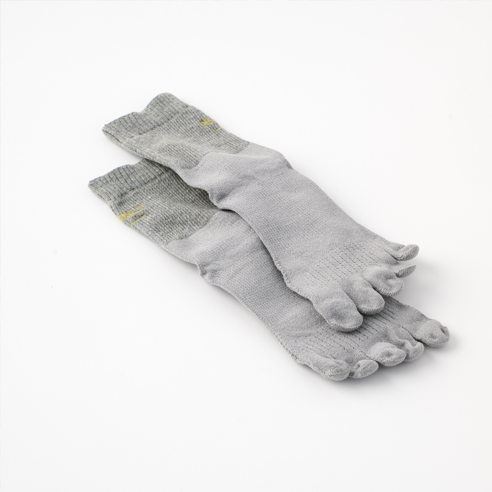 【PESCALLY】和紙5本指ショートソックス 25cm-27cm