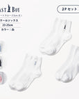 【EASTBOY】13cm丈ワンポイント白ソックス（2Pセット）