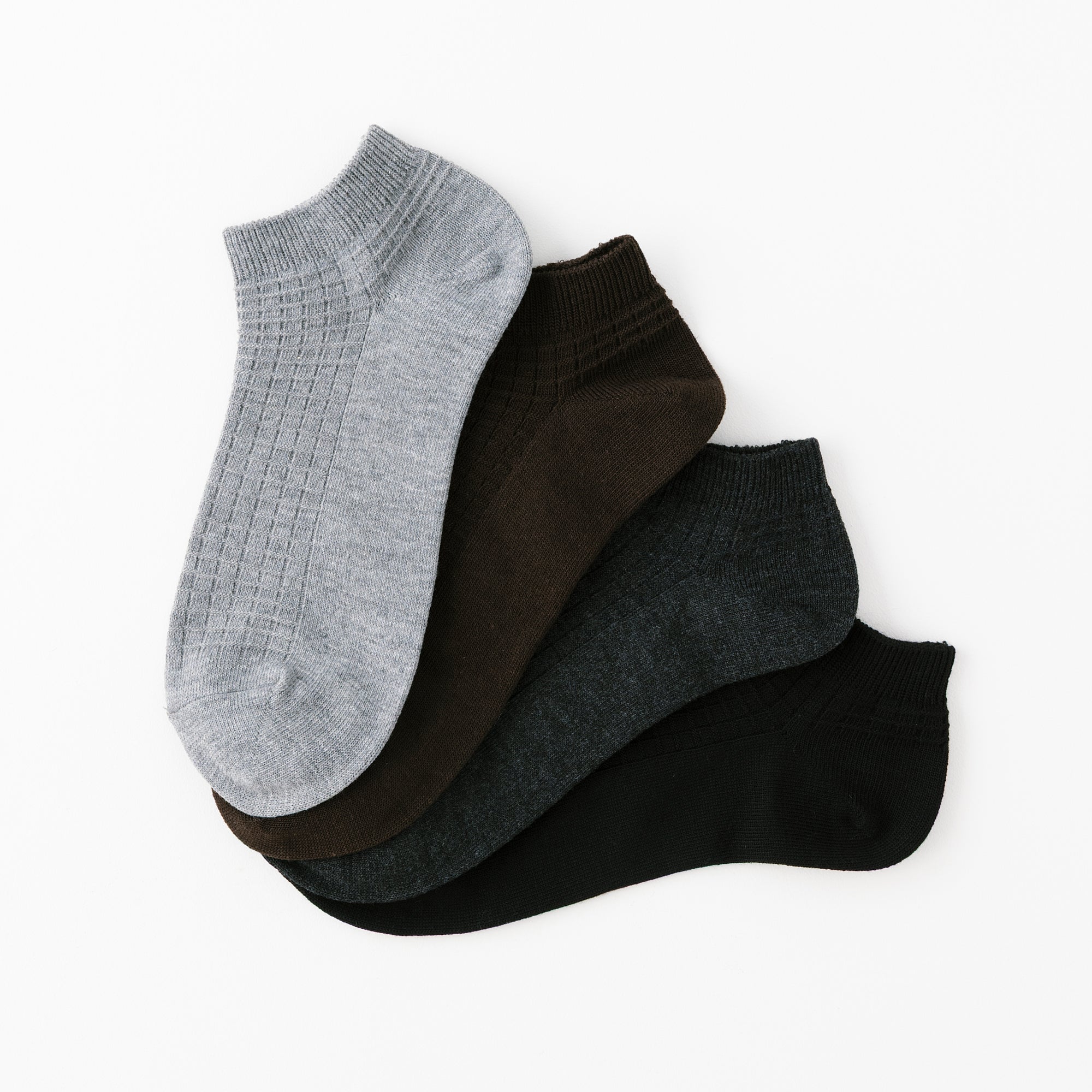 【CROSS×PEDAL】ワッフルスニーカー丈ソックス