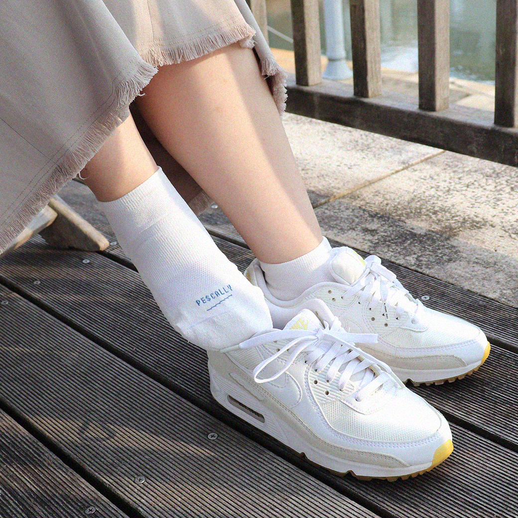 【PESCALLY】和紙  薄手パイルスニーカー丈ソックス 23cm -25cm