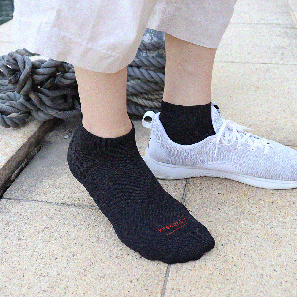 【PESCALLY】和紙  薄手パイルスニーカー丈ソックス 27cm-29cm