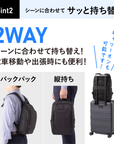 【ビジネスバックパック】撥水 12ポケットビジネスリュック　内容量11L