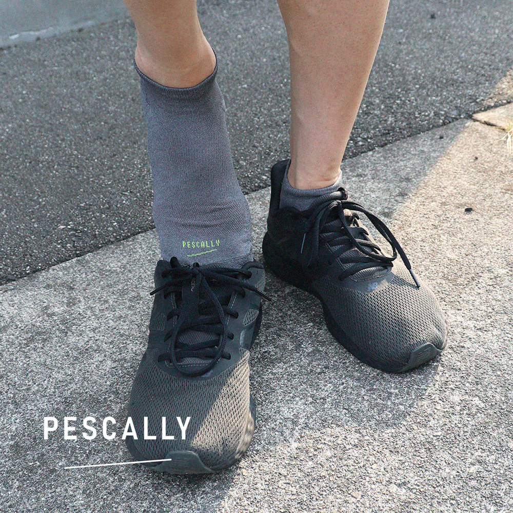 【PESCALLY】和紙  薄手パイルスニーカー丈ソックス 27cm-29cm