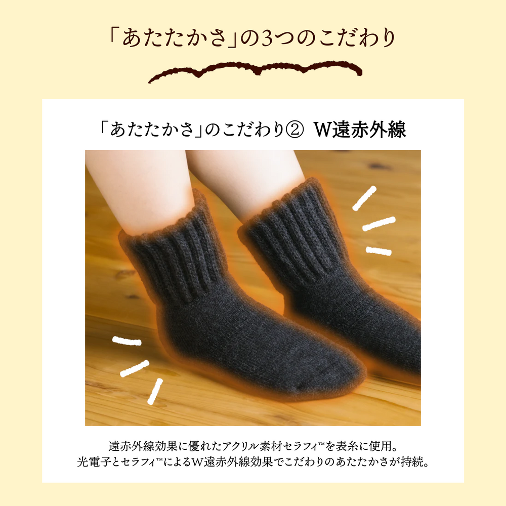 【足元らくらく】光電子毛布ソックス 25-27cm