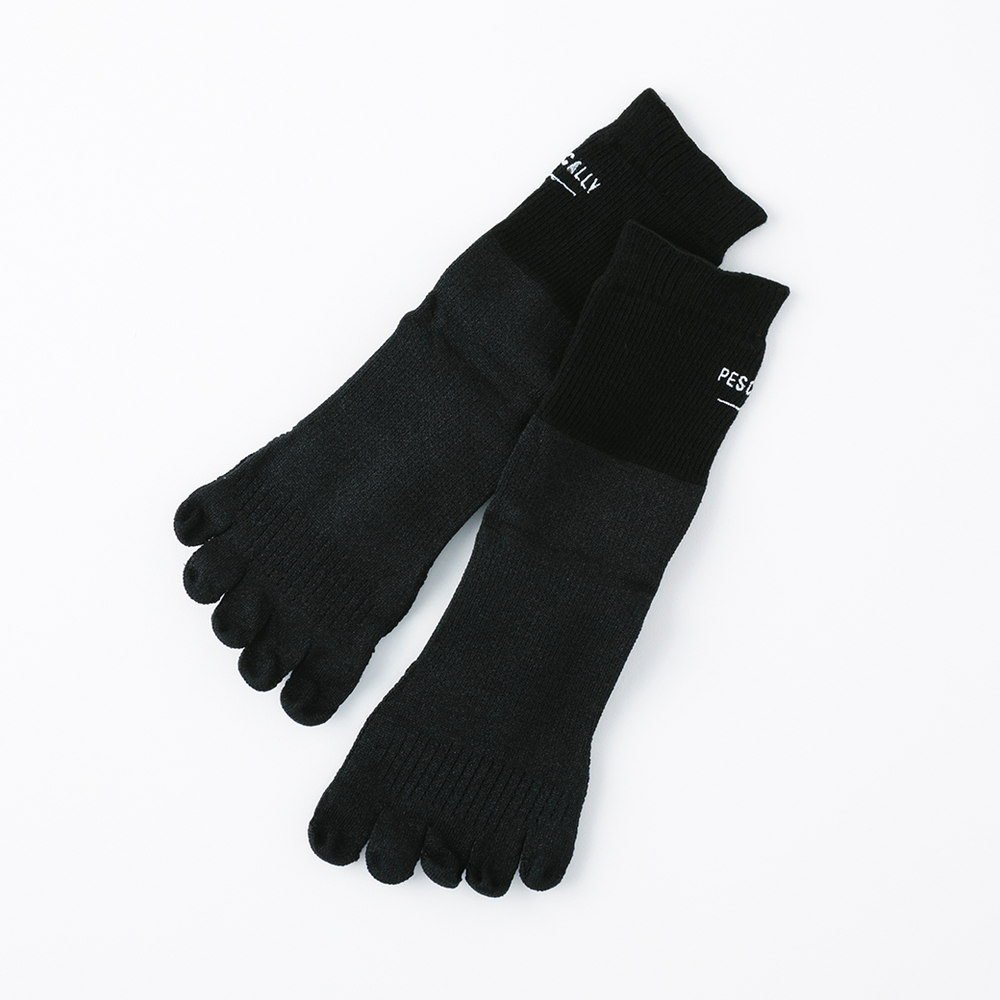 【PESCALLY】和紙5本指ショートソックス 25cm-27cm