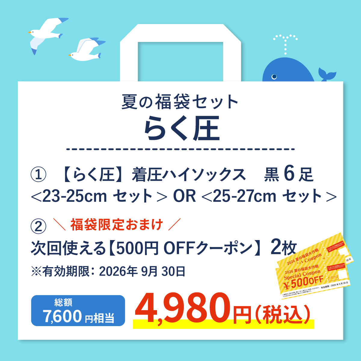 【夏の福袋】らく圧ベーシックセット