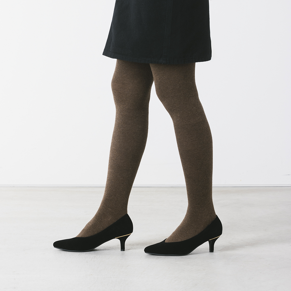 【らく圧】やわらか綿混素材の着圧タイツ