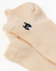 【にゃんこ堂】ワッフル猫刺繍スニーカーソックス