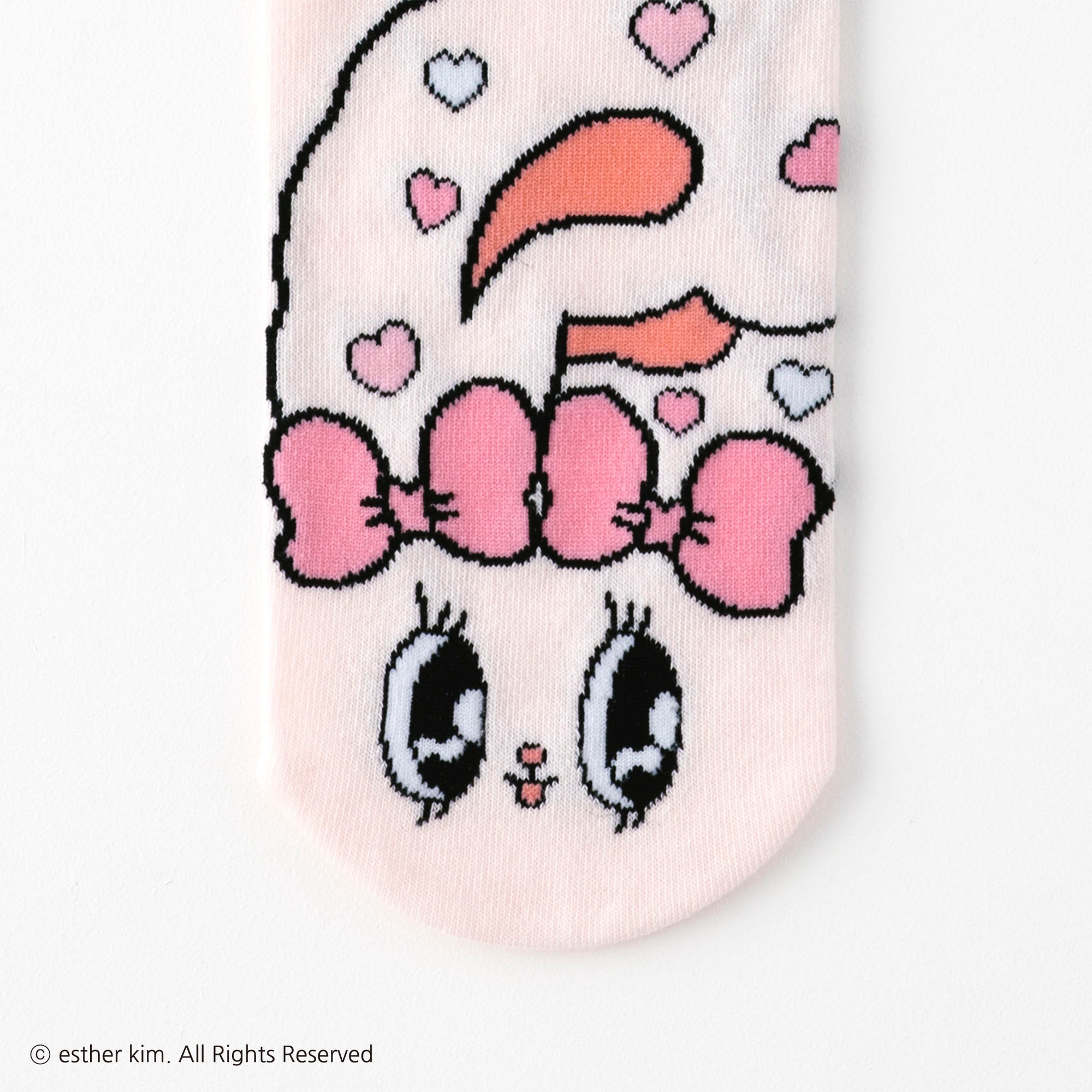 【エスターバニー】バニーハートスニーカー丈ソックス