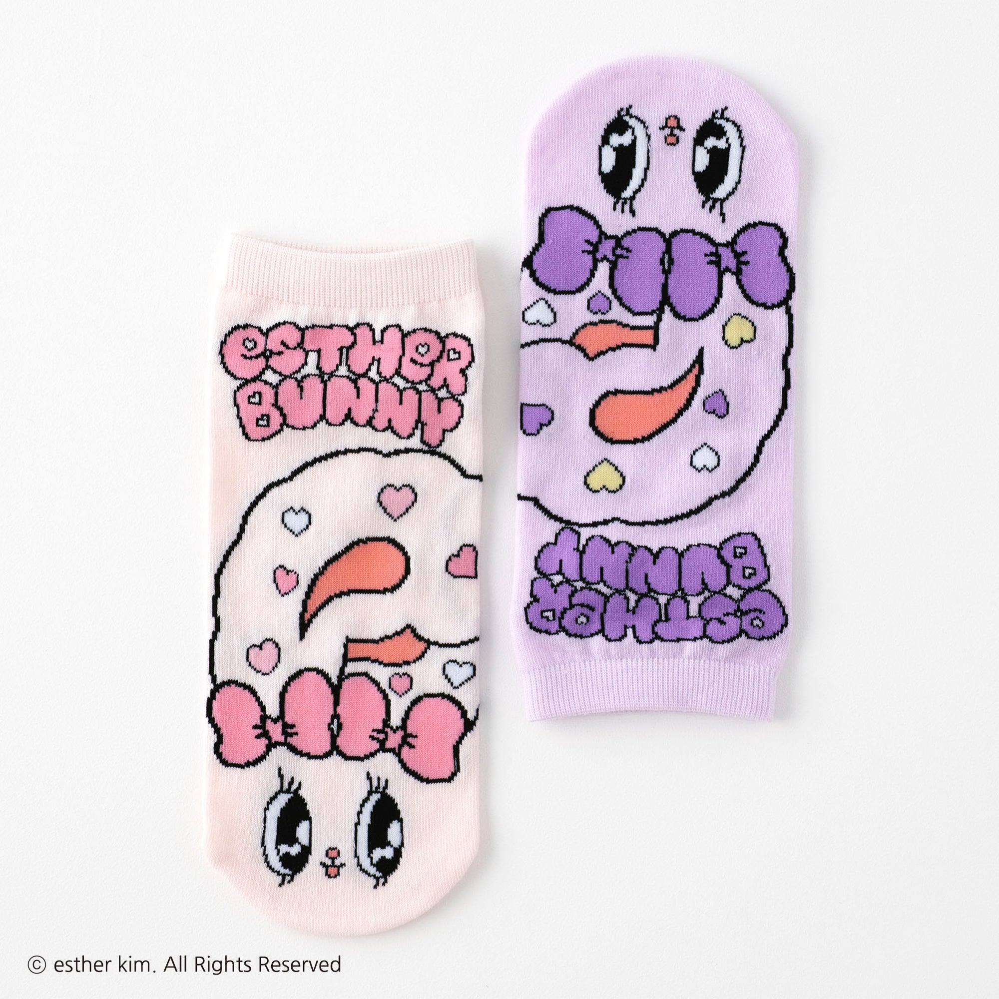 【エスターバニー】バニーハートスニーカー丈ソックス