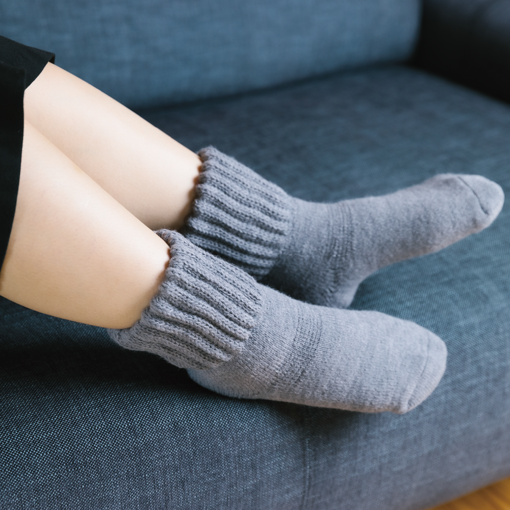 【足元らくらく】光電子毛布ソックス 22-25cm