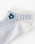 【A.V.V】花刺繍スニーカー丈ソックス