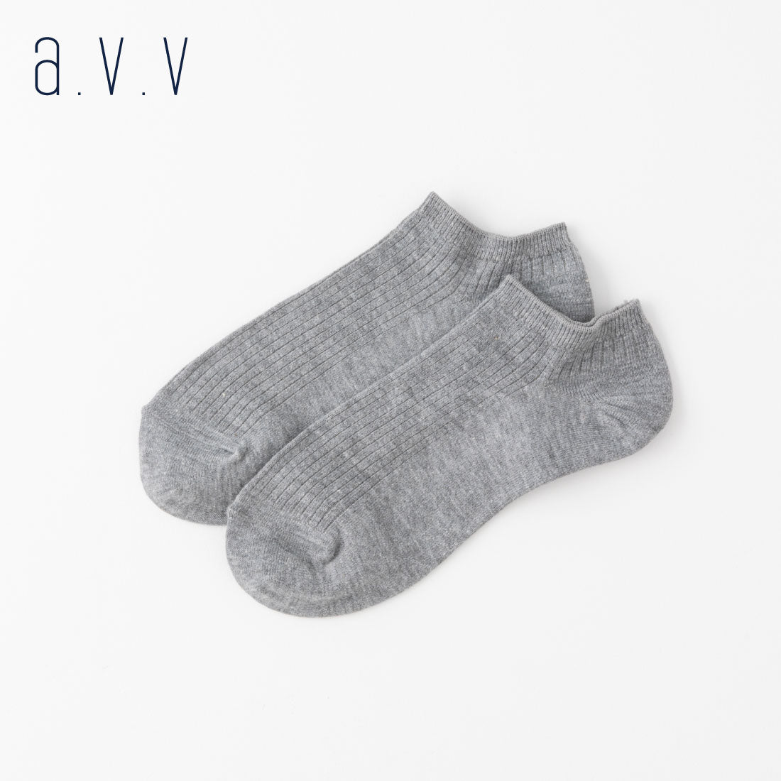 【A.V.V】リブスニーカー丈ソックス