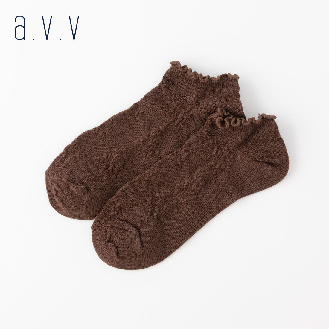 【A.V.V】メロウ花柄フロートスニーカー丈ソックス