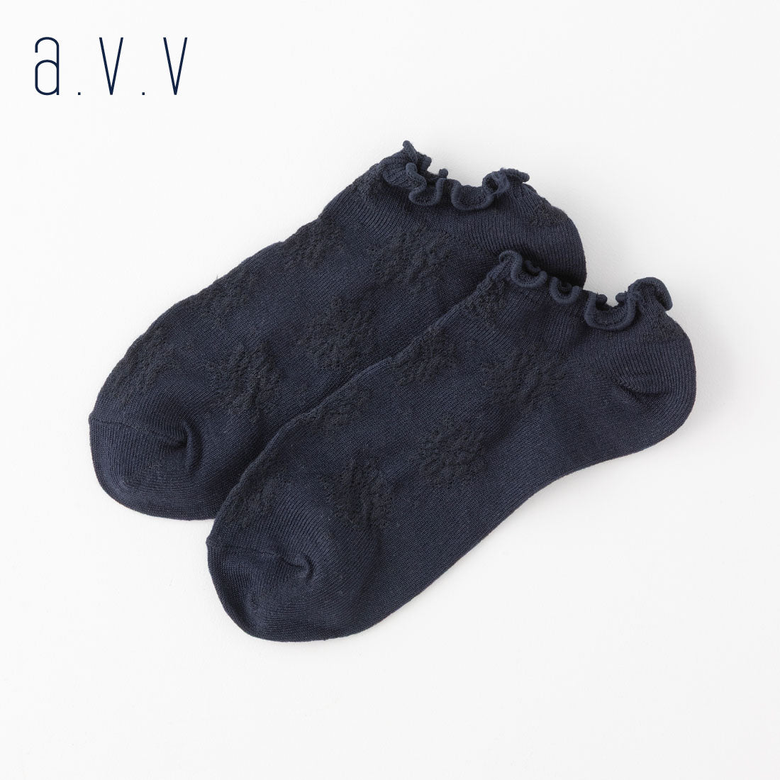 【A.V.V】メロウ花柄フロートスニーカー丈ソックス