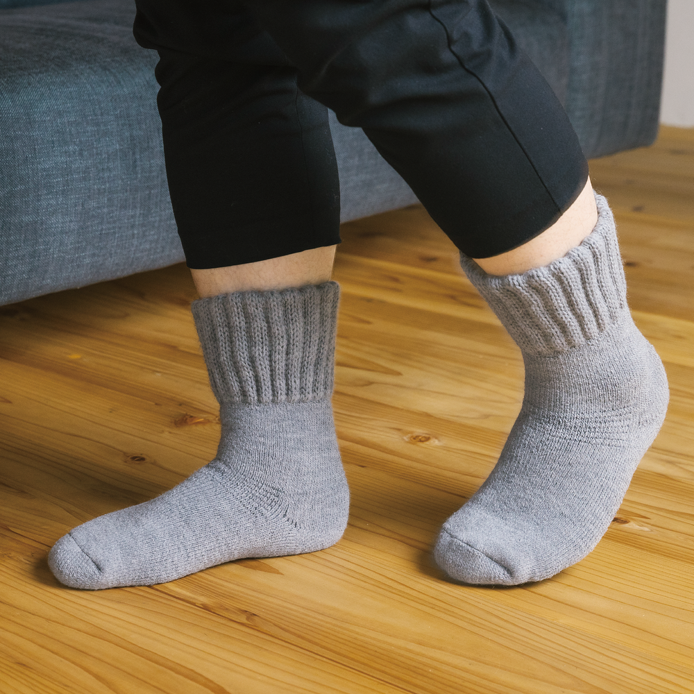 【足元らくらく】光電子毛布ソックス 25-27cm