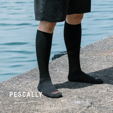 【PESCALLY】和紙パイル着圧ソックス 27cm-29cm