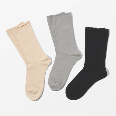 【足元らくらく】肌ざわりやわらかソックス 24-26cm