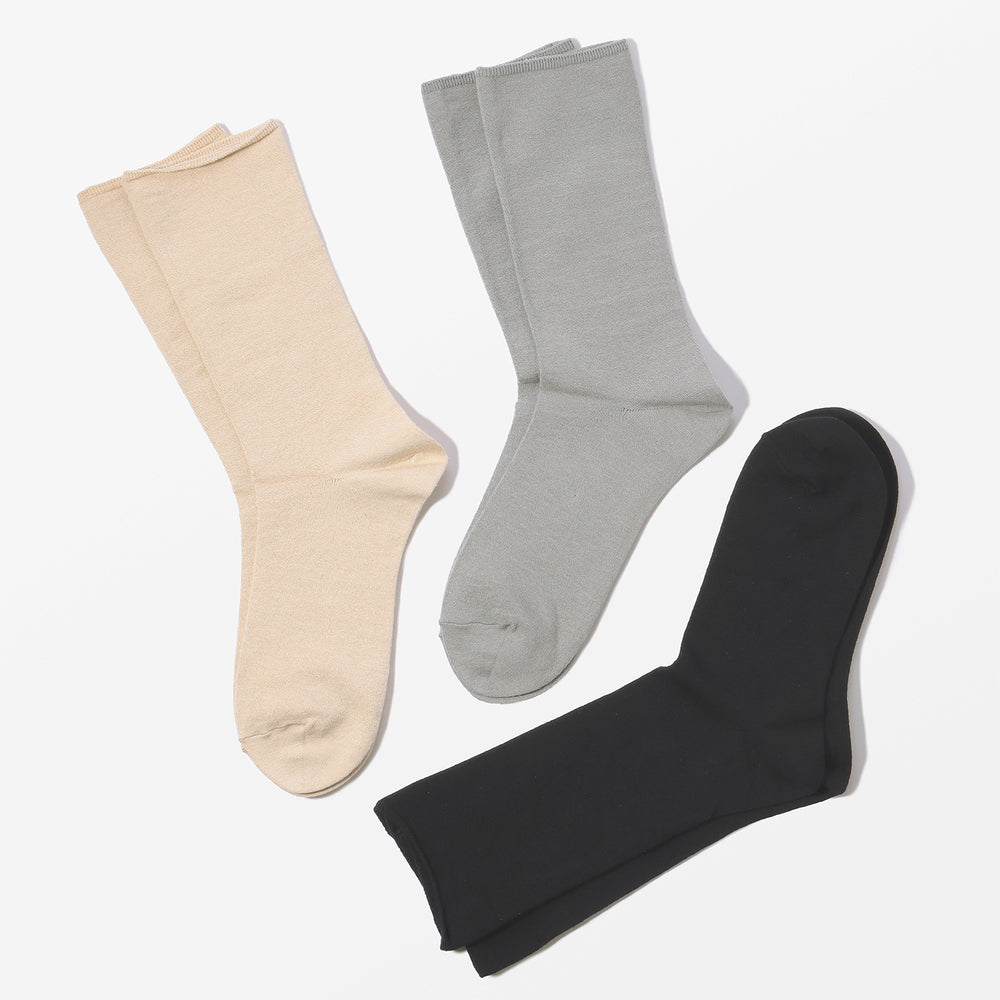 【足元らくらく】肌ざわりやわらかソックス 24-26cm